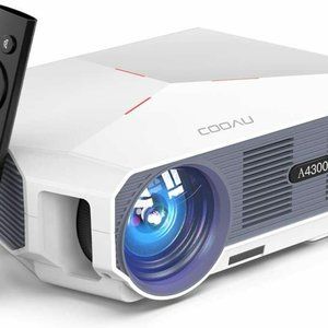COOAU Portable Outdoor Movie Projectors 5500 Lumens 1080P Supported Home Theater